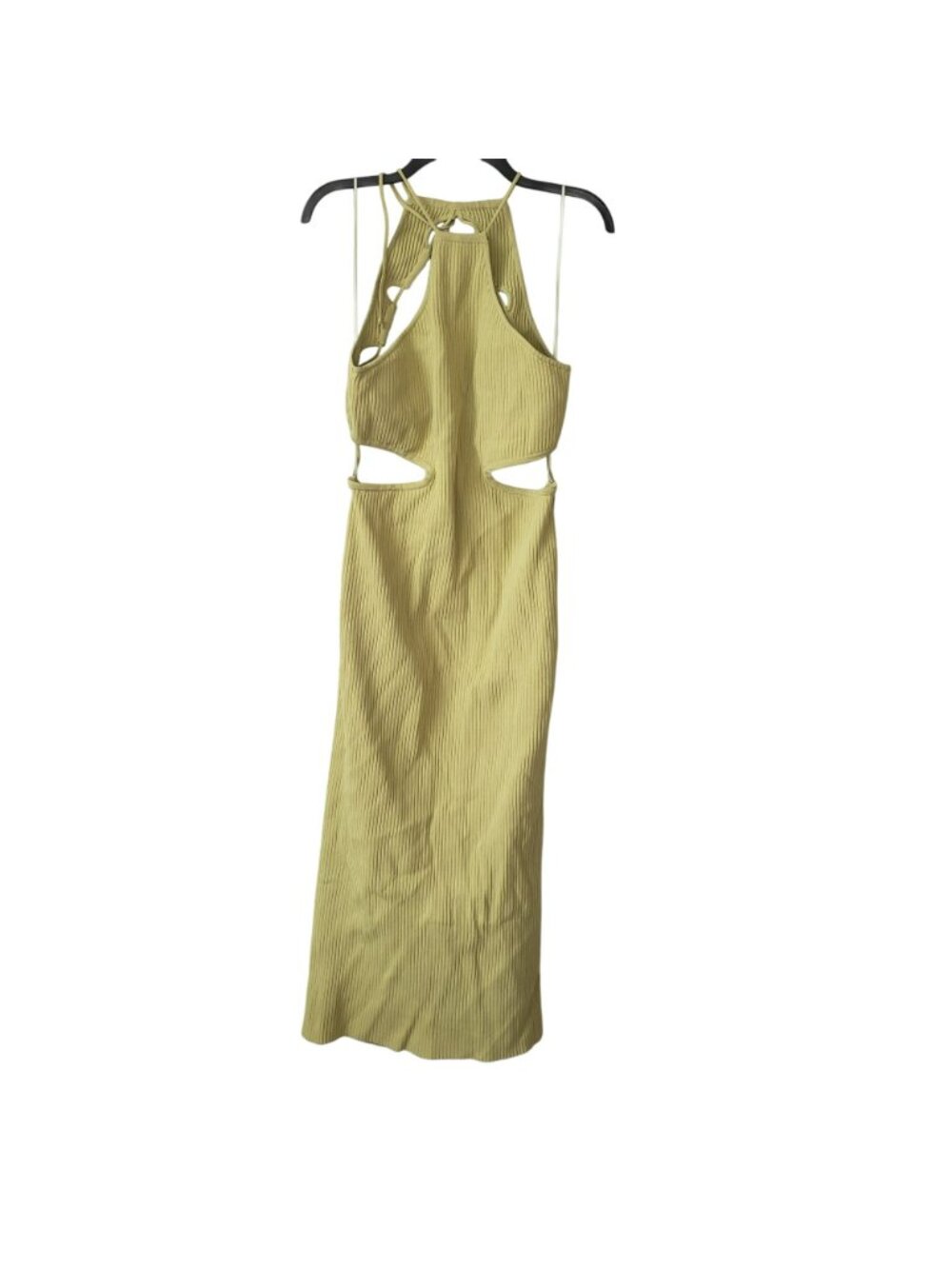 Significant Other Green Knit Midi Side Cut Out Open Back Dress Revolve Summer - Picture 6 of 15